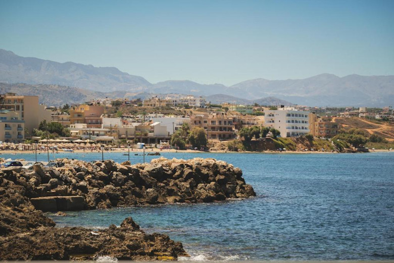 Views towards Nea Chora beach