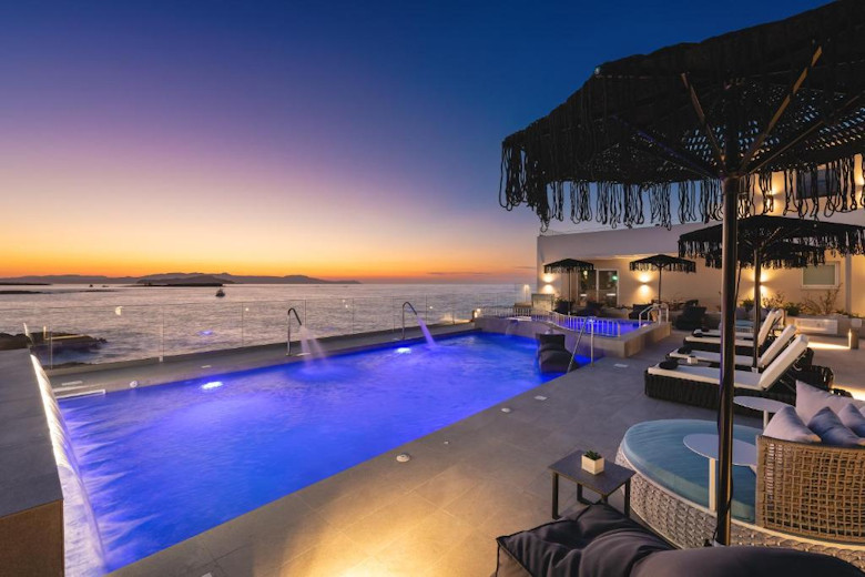 Evening views from the pool area