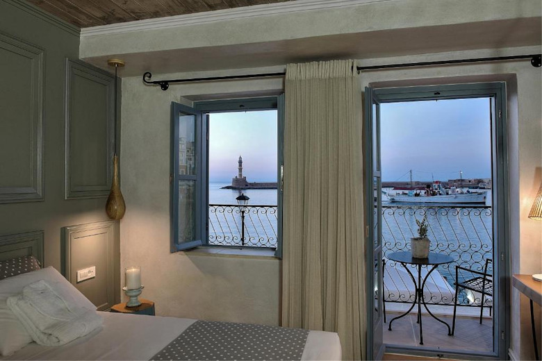 A Deluxe Sea View Room with Balcony at Elia Zampeliou