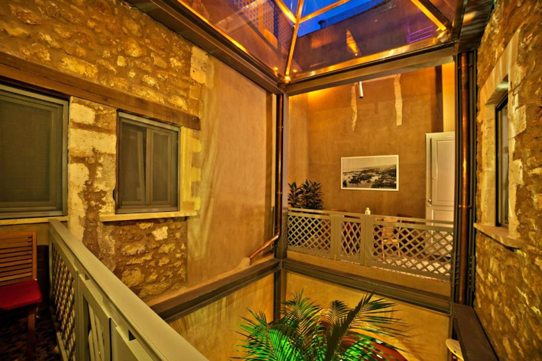 Covered courtyard at Elia Fatma