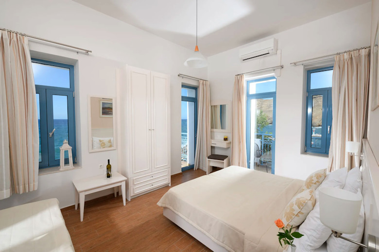 Master bedroom in the Grand Suite