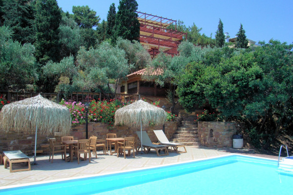 The swimming pool and the Apartments