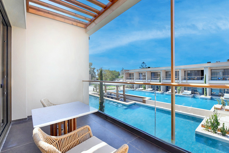 Balcony of a Pool View Suite