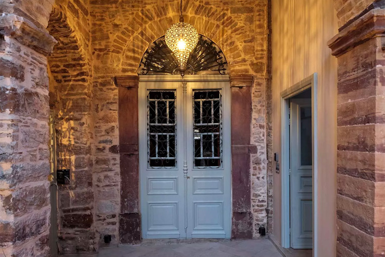 The entrance