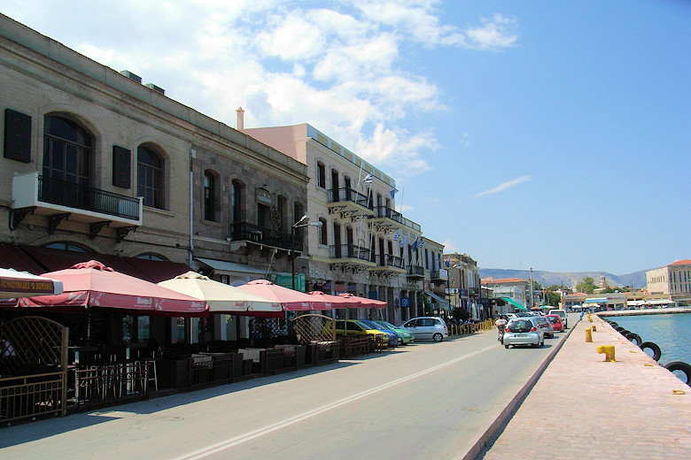 Chios Town harbourside