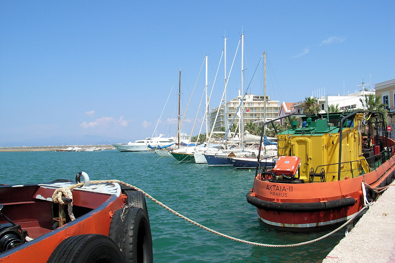 Chios Town harbourside