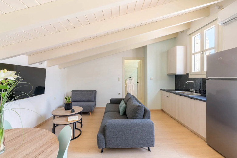 Living area of the Deluxe Apartment