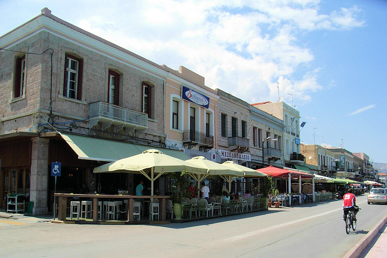 The harbourside is lined with tavernas and cafés