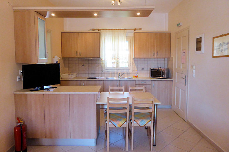 Kitchen/dining area in an apartment