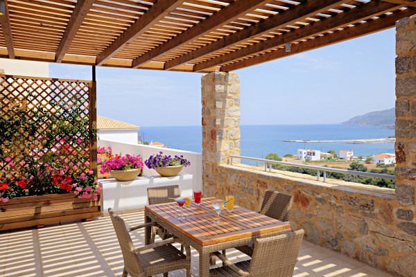 Terrace of a family room