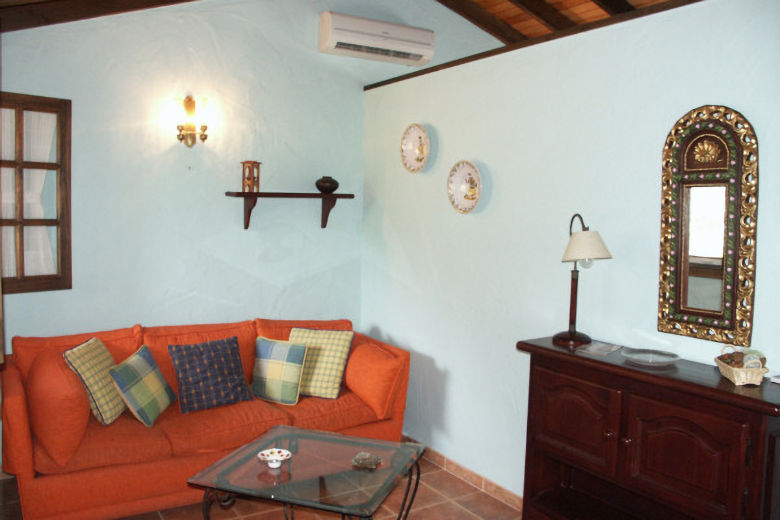 Sitting area in one of the cottages