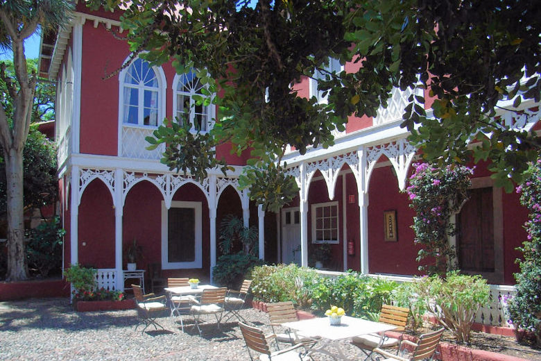 The hotel's pretty terrace