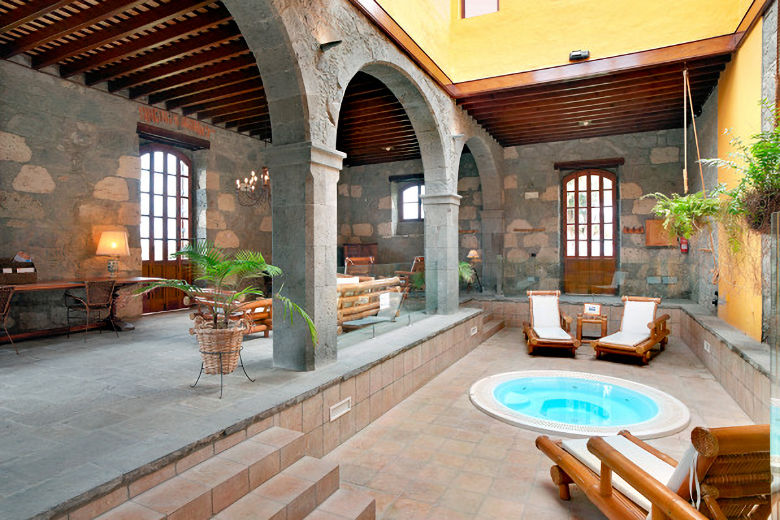 The indoor jacuzzi