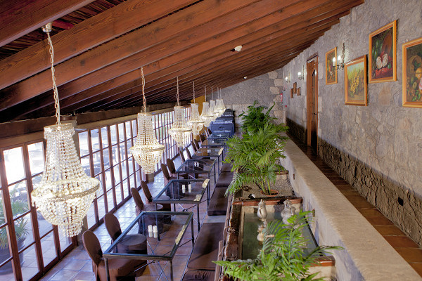 The hotel's restaurant