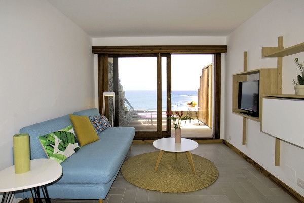 Sitting area in an apartment