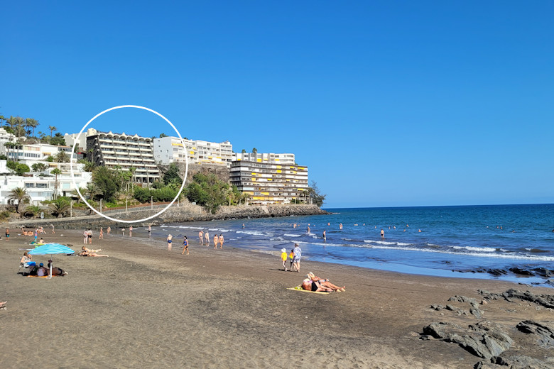 Apartments Buganvilla (circled)