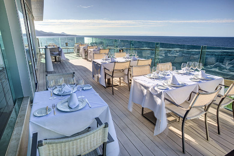 Terrace of the a la carte restaurant