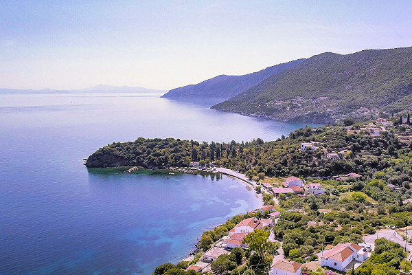 View along the coast from Mouzakis