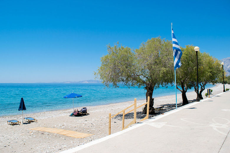 Beach in front of Princess Tia Studios