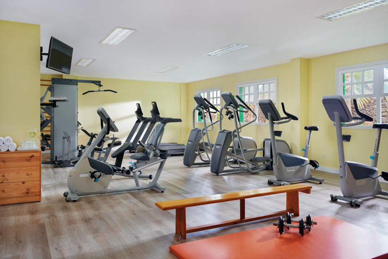 The hotel's gym