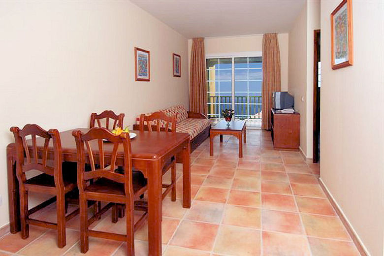 Living-dining room in an apartment