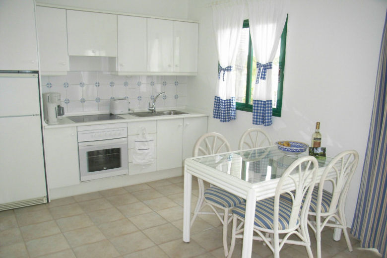 Kitchen-dining area in a bungalow