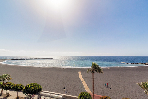 The town beach opposite the hotel