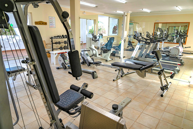 The well-equipped gym