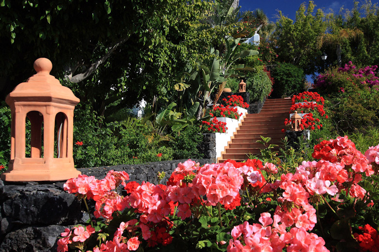 The colourful gardens