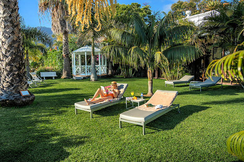 Relaxing in the garden