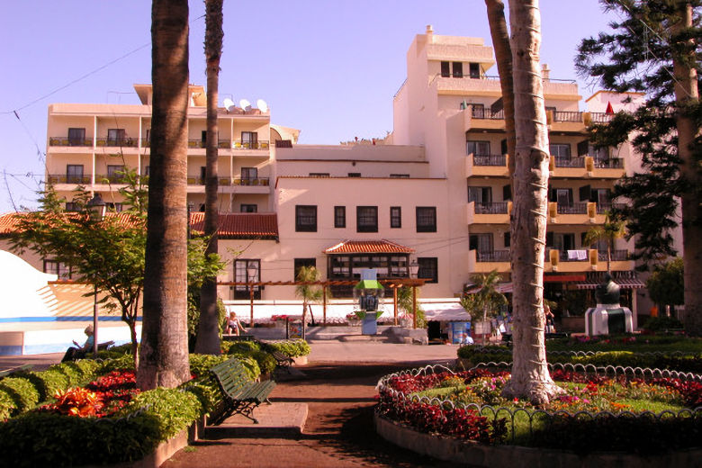 The hotel viewed from the church square