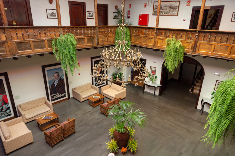 The courtyard lobby