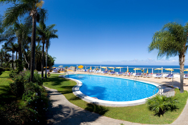 Swimming pool with ocean views