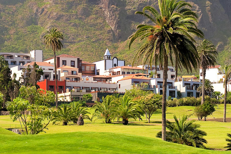 The hotel viewed from the golf course