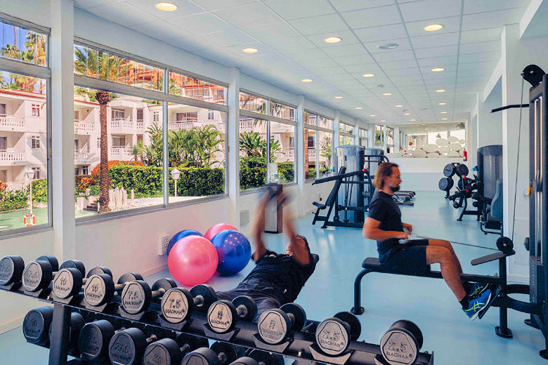 The hotel's gym