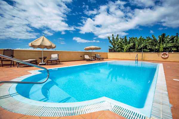 The hotel's swimming pool
