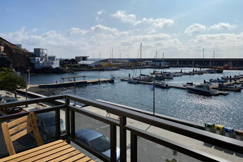 Harbour views from a balcony