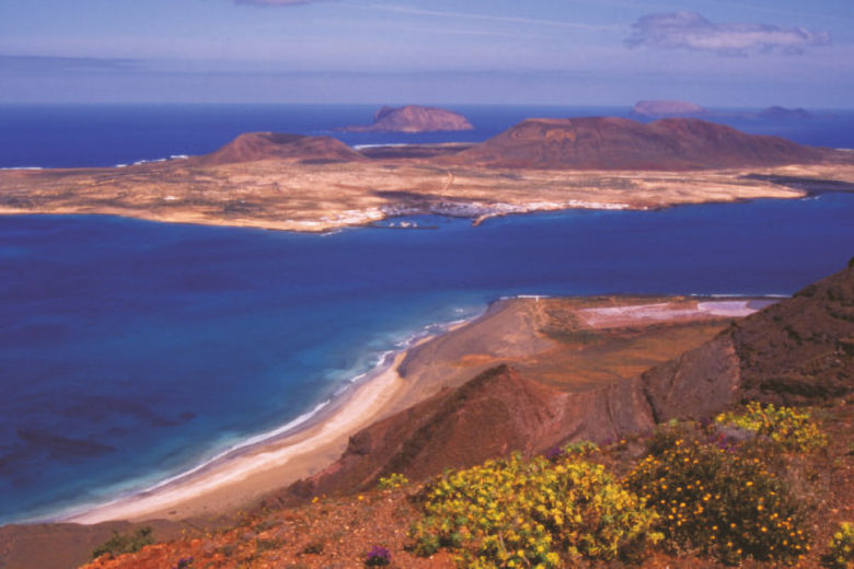 La Graciosa seen from the Mirador del Rio on Lanzarote