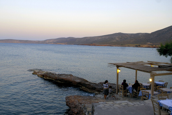 Beachside taverna near Palekastro