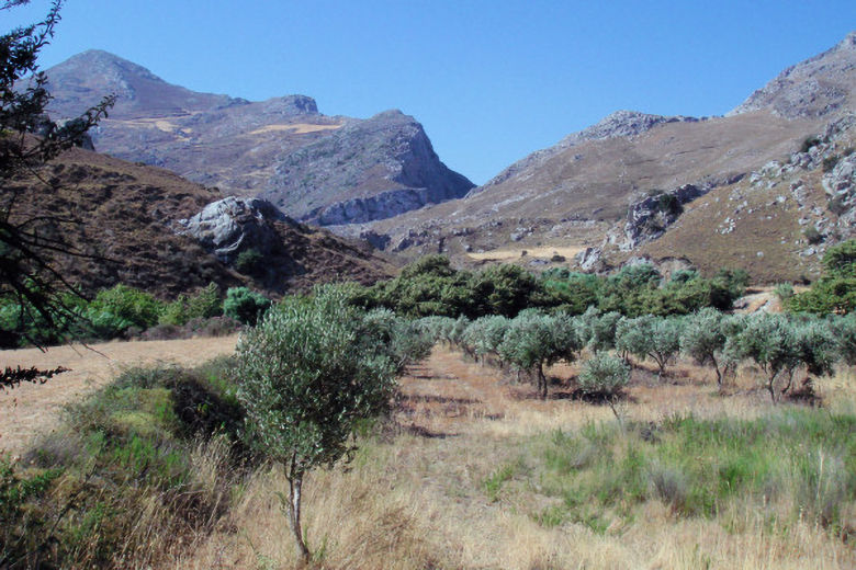 Rugged countryside near Plakias