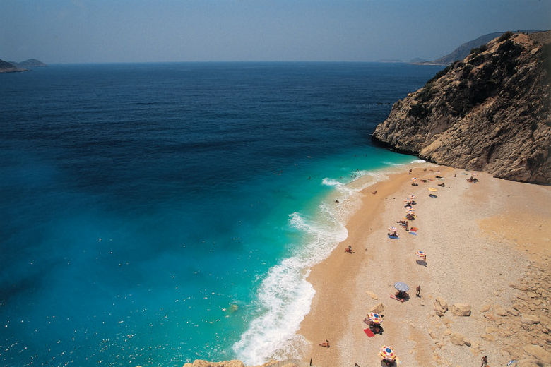 Kaputas beach betweek Kalkan and Kas