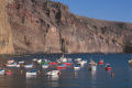 Fishing boats in the harbour of vueltas, Valle Gran Rey