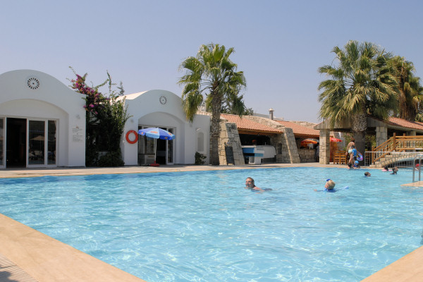 The swimming pool at the Tamarisk Beach Hotel