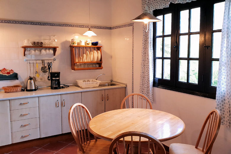 Kitchen/dining area in one of the cottages