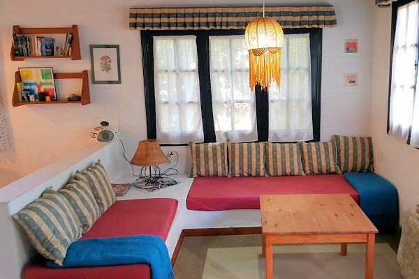 Sitting area in one of the cottages