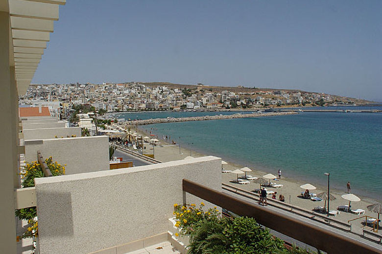 View from a balcony at Sitia Bay Apartments