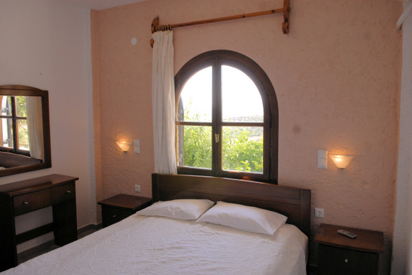 Double bedroom in one of the 2-bedroom apartments