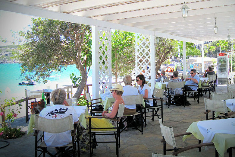 The hotel's beachside taverna