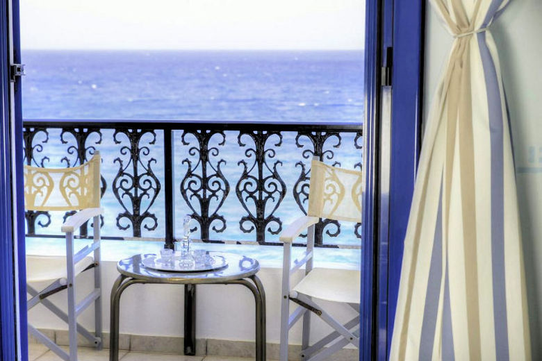 All rooms have sea views
