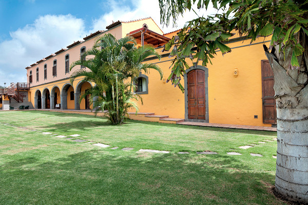 The Hacienda stands in attractive gardens